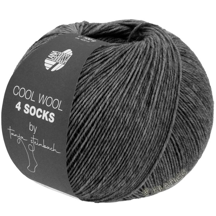Lana Grossa COOL WOOL 4 SOCKS | 7707-antrasiitti