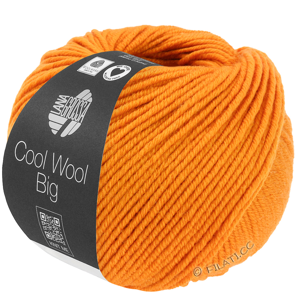 Lana Grossa COOL WOOL Big  Uni/Melange | 1041-oranssi