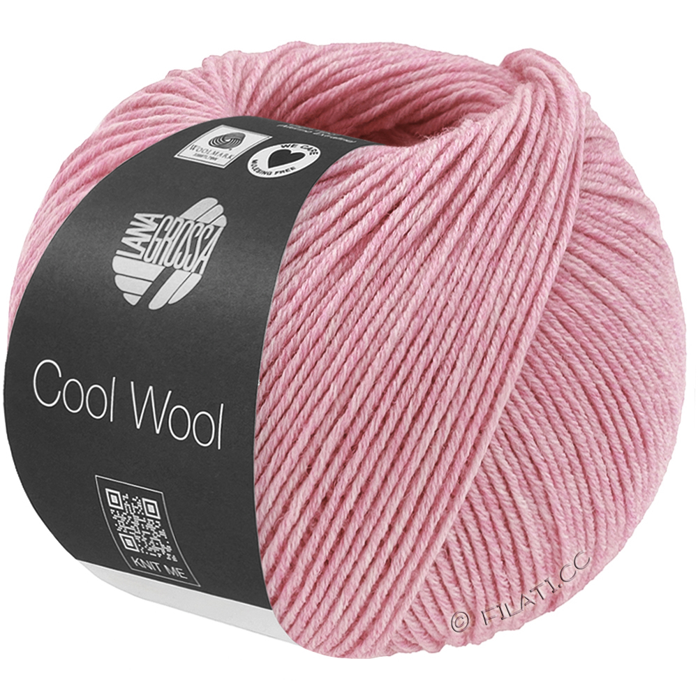 Lana Grossa COOL WOOL Mélange (We Care) | 1497-roosa meleerattu
