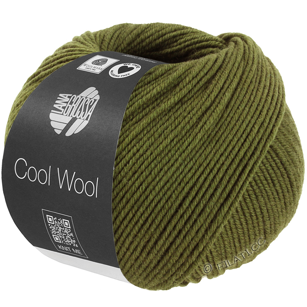 Lana Grossa COOL WOOL Mélange (We Care) | 1506-oliivi meleerattu