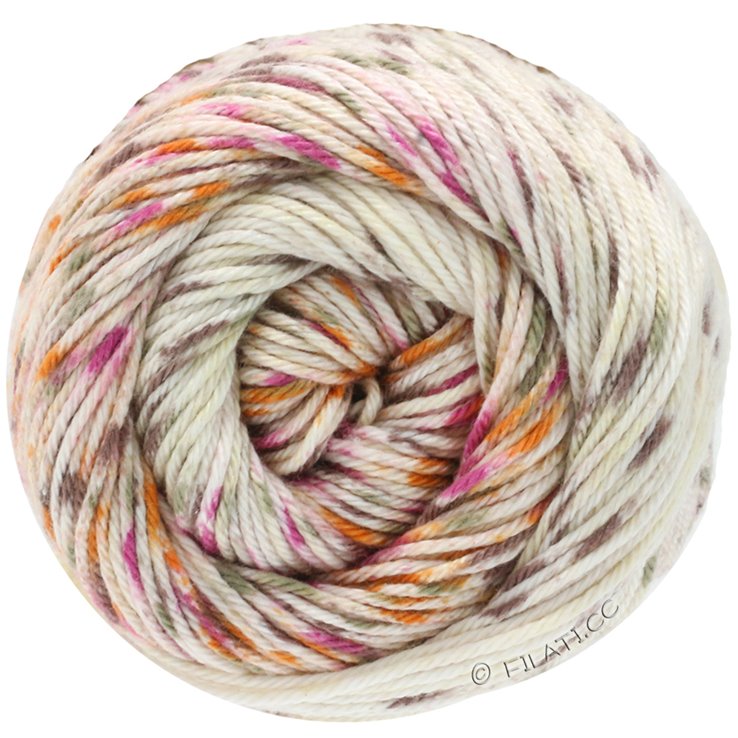 Lana Grossa COTONE Spray Dégradé | 221-luonnonvalkoinen/beige/ruskea/pinkki/oranssi