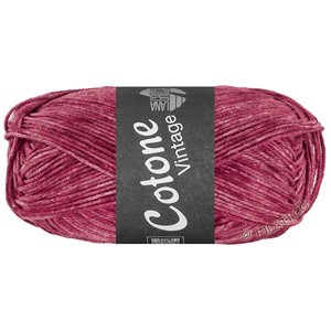 Lana Grossa COTONE Vintage | 264-fuksia/pinkki/roosa meleerattu