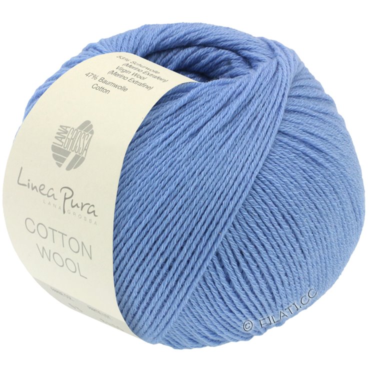 Lana Grossa COTTON WOOL (Linea Pura) | 04-sininen
