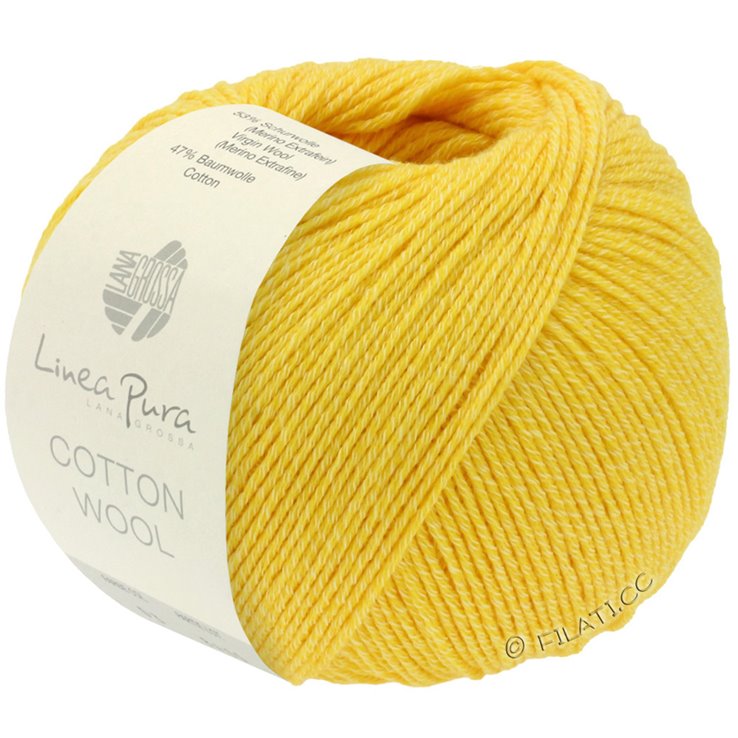 Lana Grossa COTTON WOOL (Linea Pura) | 13-keltainen
