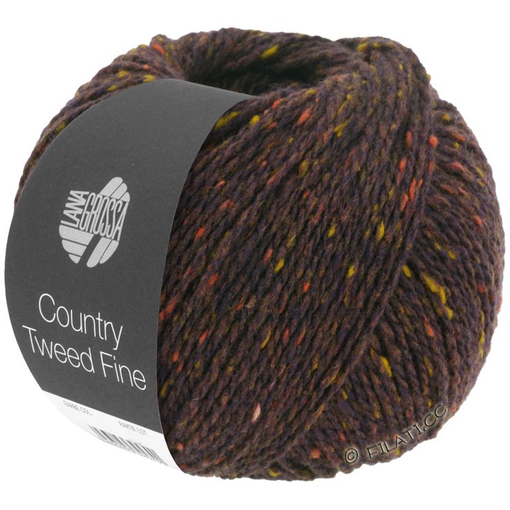Lana Grossa COUNTRY TWEED Fine | 110-mokka meleerattu