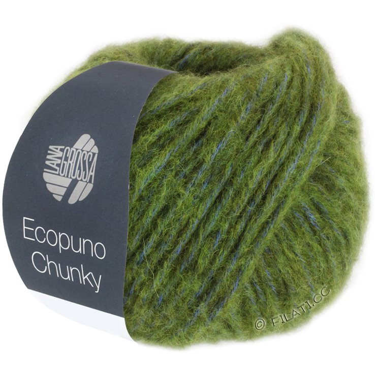 Lana Grossa ECOPUNO Chunky | 121-tumma oliivi