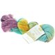 Lana Grossa ECOPUNO Hand-dyed | 507-vaaleansininen/keltainen/oranssi/harmaa/karhunvatukka/turkoosi/mustansininen