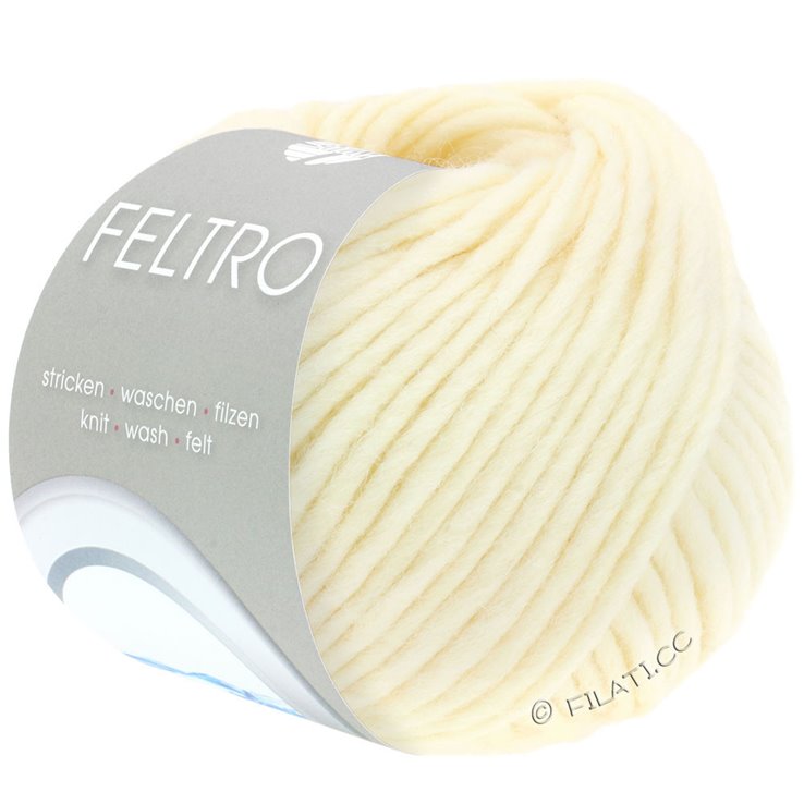 Lana Grossa FELTRO | 001-luonnonvalkoinen