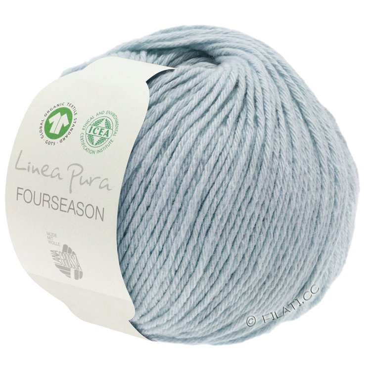 Lana Grossa FOURSEASON (Linea Pura) | 01-vaaleansininen