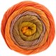 Lana Grossa GOMITOLO ALOHA | 306-keltaoranssi/punaoranssi/kullanruskea/ruusupuu/pähkinänruskea