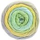 Lana Grossa GOMITOLO ALOHA | 315-vanilja/valkovihreä/vaaleanvihreä/vaaleanharmaa/jäänsininen