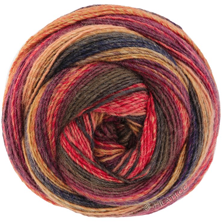 Lana Grossa GOMITOLO ARTE | 1014-burgundi/kameli/lohi/punainen/harmaanruskea/mokka/karhunvatukka/viininpunainen