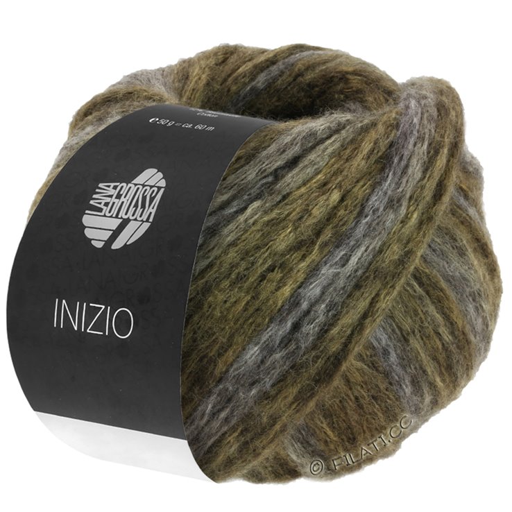 Lana Grossa INIZIO | 107-keltaruskea/harmaanruskea