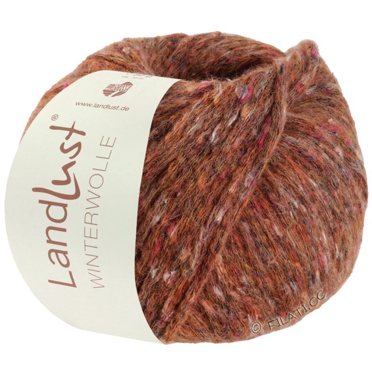 Lana Grossa LANDLUST WINTERWOLLE Tweed | 101-ruoste meleerattu
