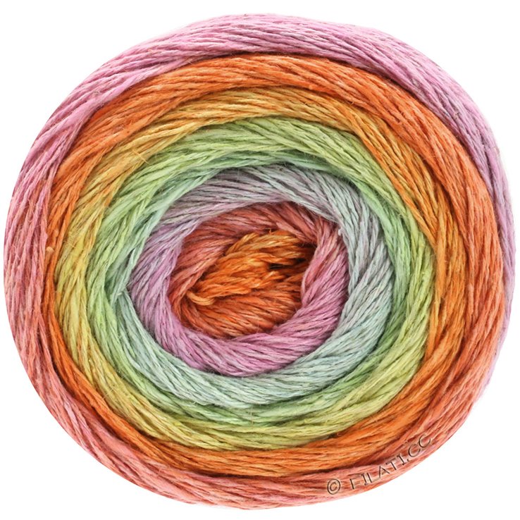 Lana Grossa MARE (Linea Pura) | 01-kaisla/persikka/lohi/oranssi/vaaleanharmaa/roosa/pinkki