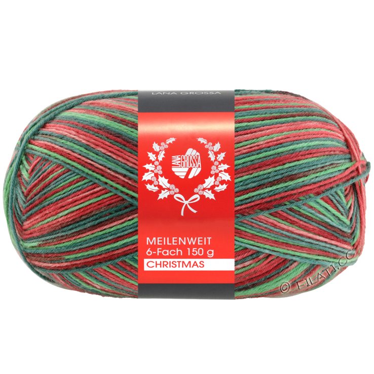 Lana Grossa MEILENWEIT 6-FACH 150g Merino Christmas | 621-