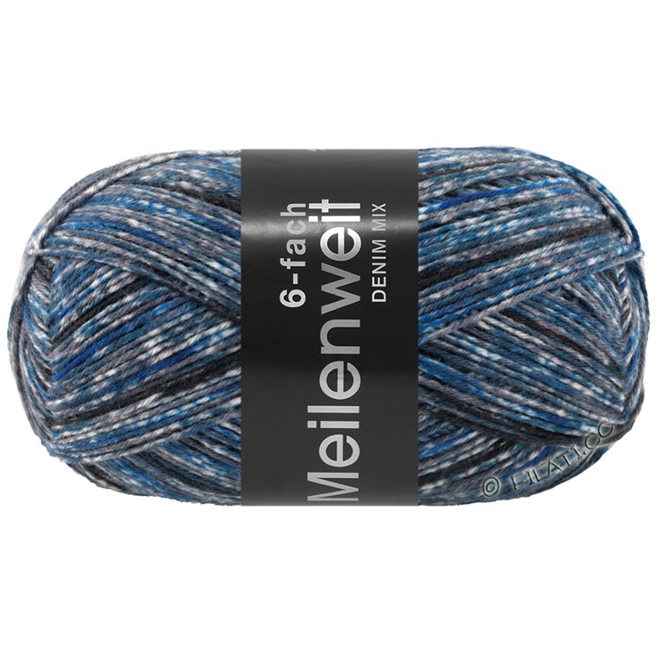 Lana Grossa MEILENWEIT 6-FACH 150g DENIM MIX | 9639-