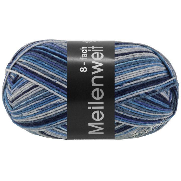 Lana Grossa MEILENWEIT 8-FACH 150g Denim Mix | 9944-