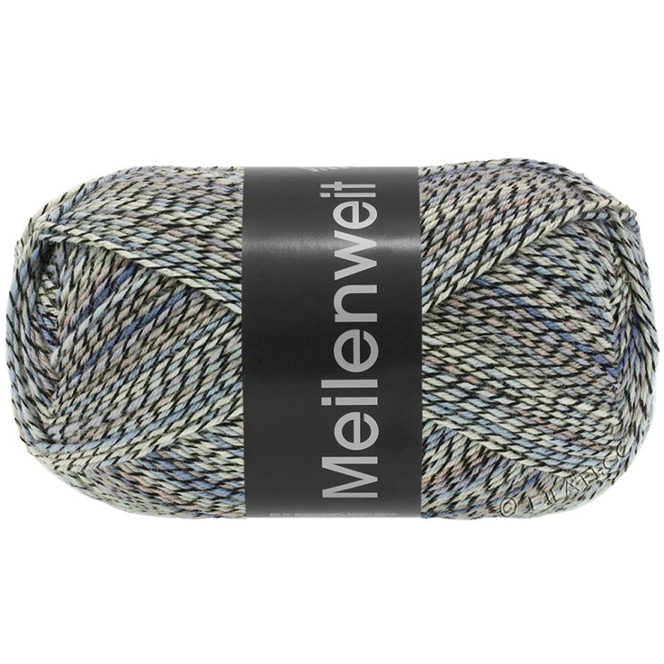 Lana Grossa MEILENWEIT 100g Black Denim Mix | 4651-