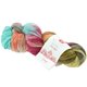 Lana Grossa MEILENWEIT 100g Merino Hand-dyed | 407-turkoosi/harmaa/punavioletti/terrakotta/pehmeä keltainen/muta