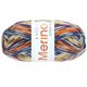 Lana Grossa MEILENWEIT 100g Merino Extrafine Meran | 2585-valkoinen/antrasiitti/kullankeltainen/persikka/petrooli/oranssi/tummanruskea