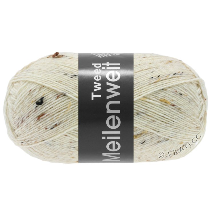 Lana Grossa MEILENWEIT 100g Tweed | 106-luonto meleerattu
