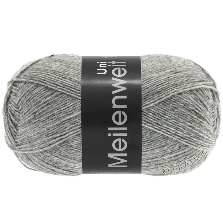 Lana Grossa MEILENWEIT 100g | 1103-harmaa meleerattu