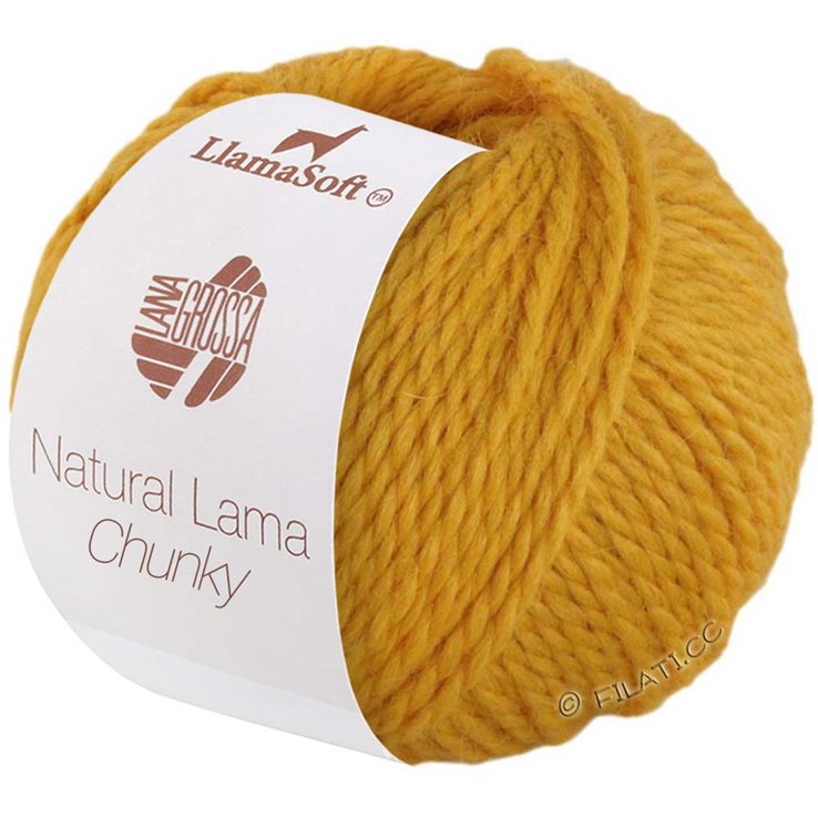 Lana Grossa NATURAL LAMA CHUNKY | 01-keltainen