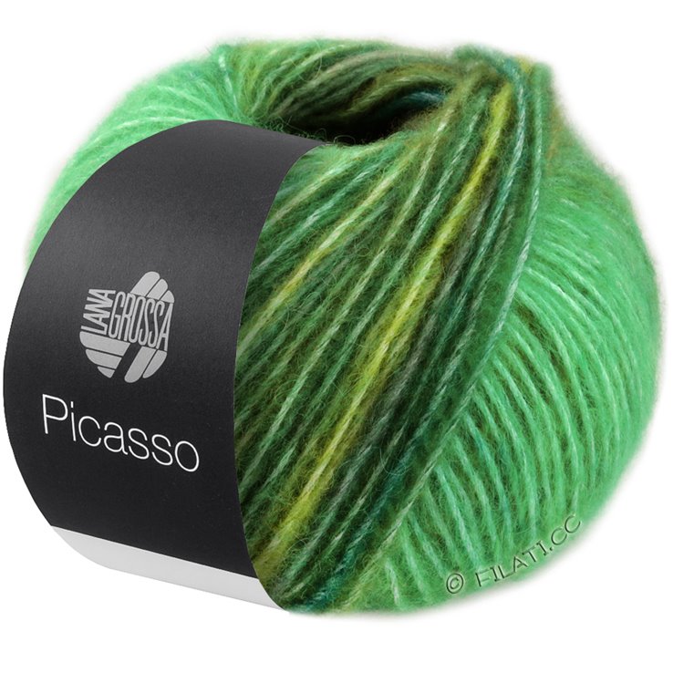 Lana Grossa PICASSO | 01-petrooli/oliivi/smaragdi/jade/vihreä