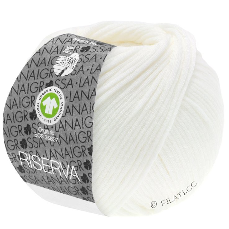 Lana Grossa RISERVA (GOTS) | 01-valkoinen