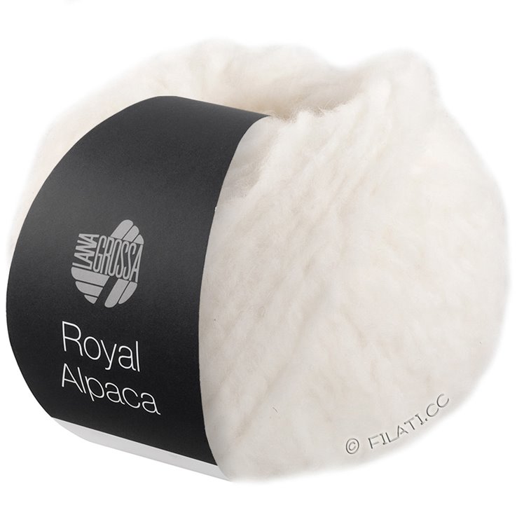 Lana Grossa ROYAL ALPACA | 01-valkoinen