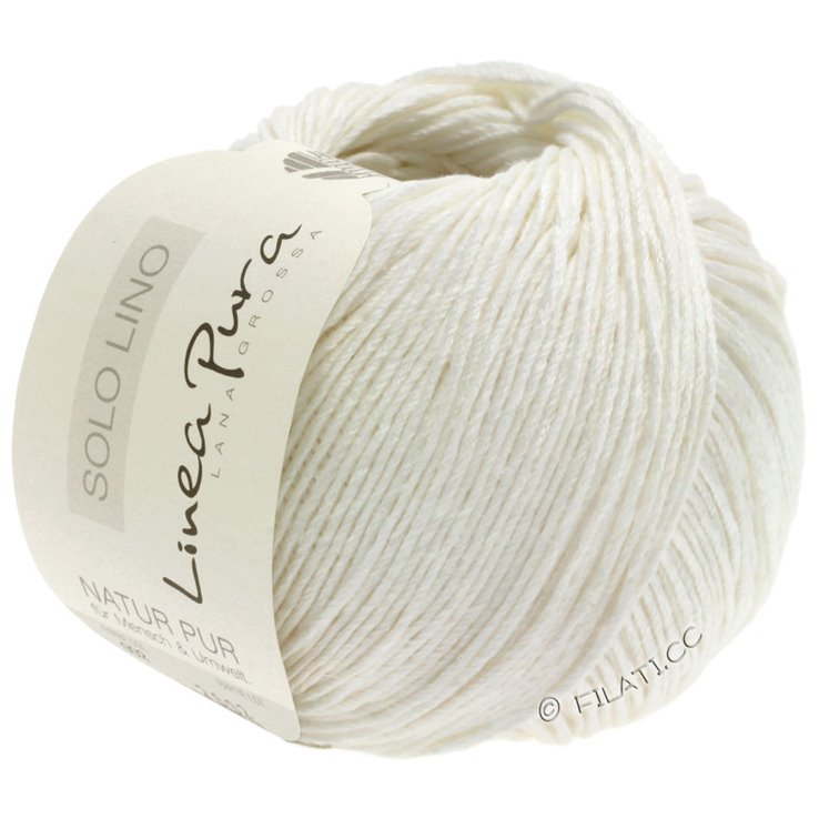 Lana Grossa SOLO LINO (Linea Pura) | 01-valkoinen