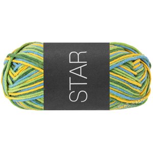 Lana Grossa STAR Print | 357-sinapinkeltainen/vihreä/sininen/opaalinvihreä