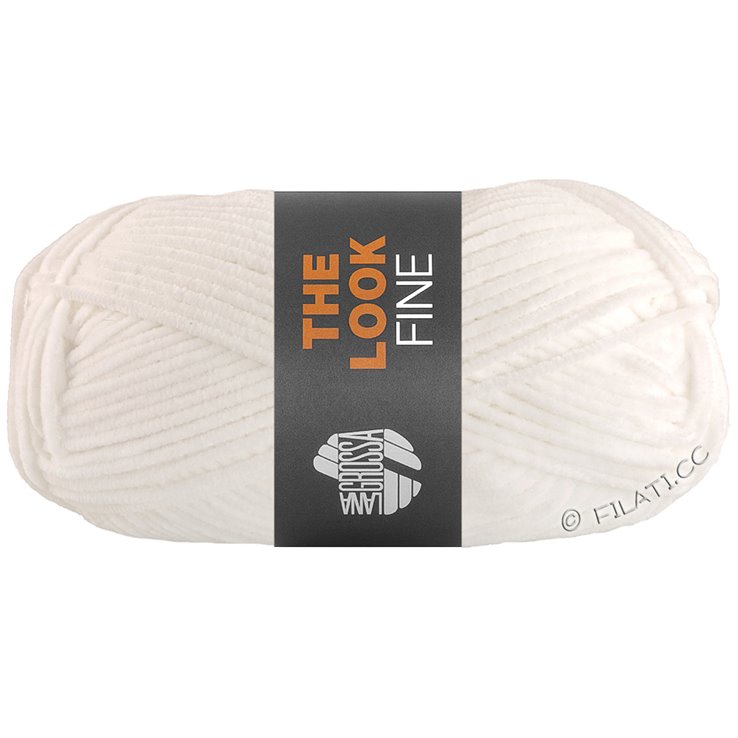 Lana Grossa THE LOOK FINE | 101-valkoinen