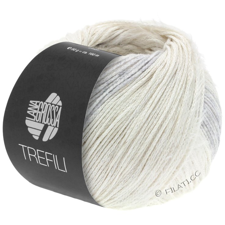 Lana Grossa TREFILI | 01-ecru/hopeanharmaa