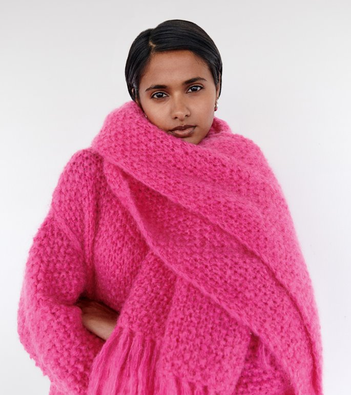 Lana Grossa SJAL Mohair Moda - Strikkeoppskrift (DK)