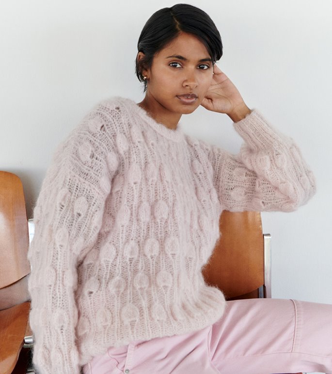 Lana Grossa PULLOVER TROPFENMUSTER Mohair Moda