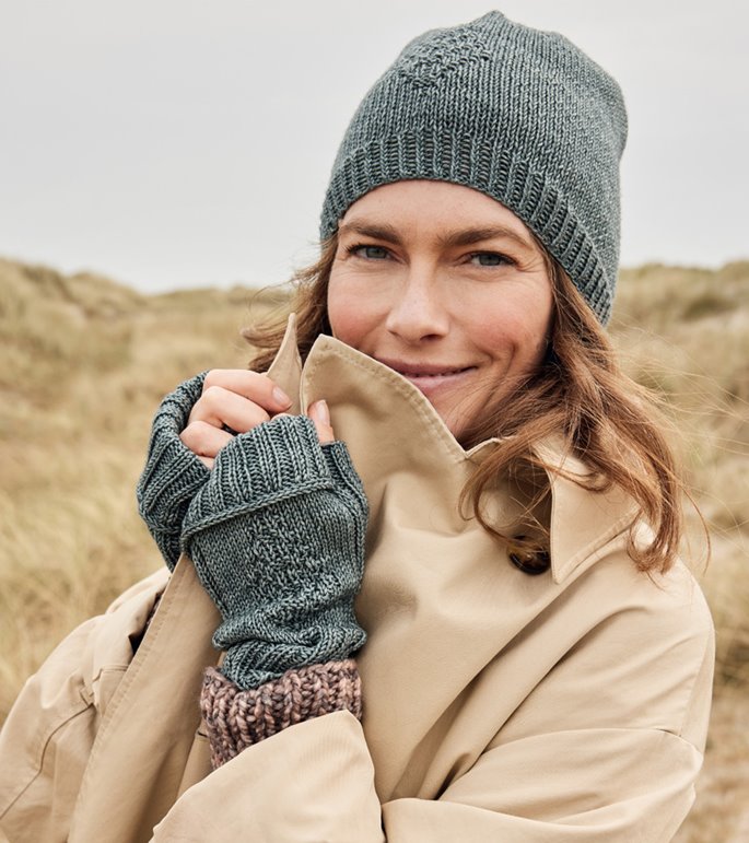 Lana Grossa FINGERLESS MITTS Cool Wool Vintage