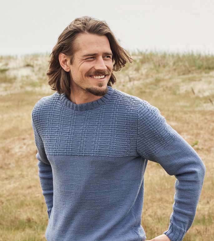 Lana Grossa HERREGENSER Cool Wool - Strikkeoppskrift (NO)