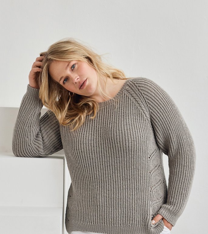 Lana Grossa RAGLANPULLOVER Cool Wool - Stickmönster (DK)