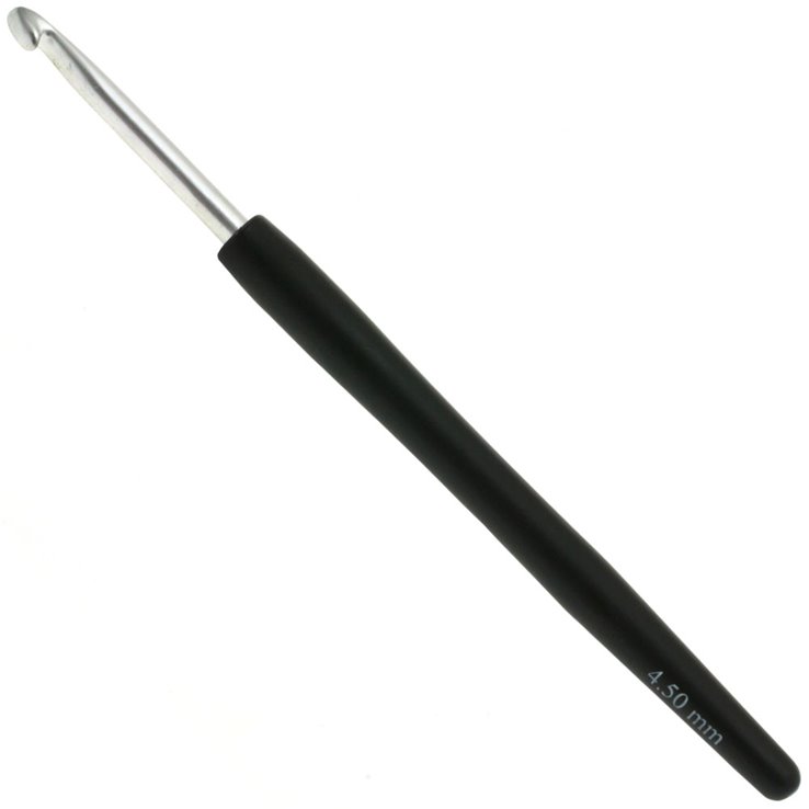 Lana Grossa Virkkuukoukku Soft Grip alumiini 4,5mm