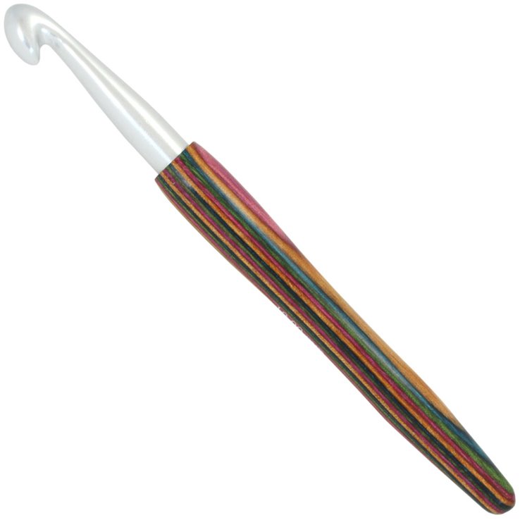Lana Grossa Virkkuukoukku Alumiini puukahvalla Design-puu: Color 10,0mm