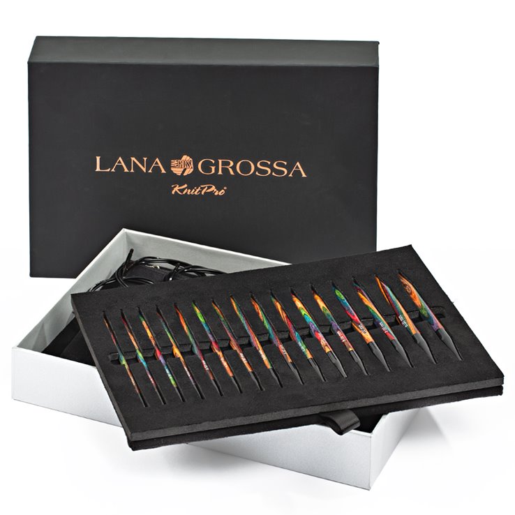 Lana Grossa Pyöröpuikkosetti Design-puu Multicolor
