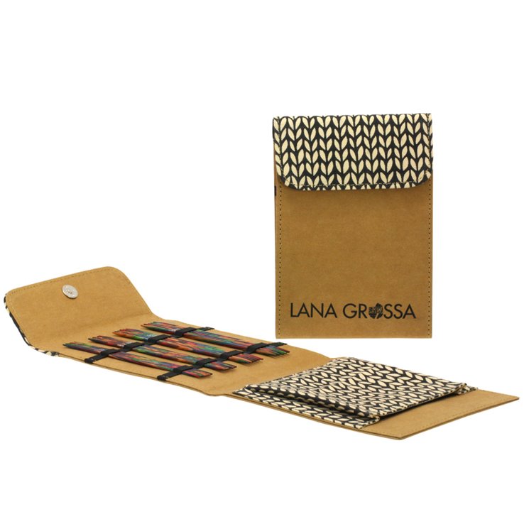 Lana Grossa Sukkapuikkosetti Design-puu Multicolor 15cm (ruskea)
