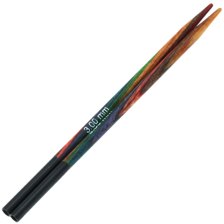 Lana Grossa Vaihtopäät Vario Design-puu Multicolor 3,0mm, lyhyet