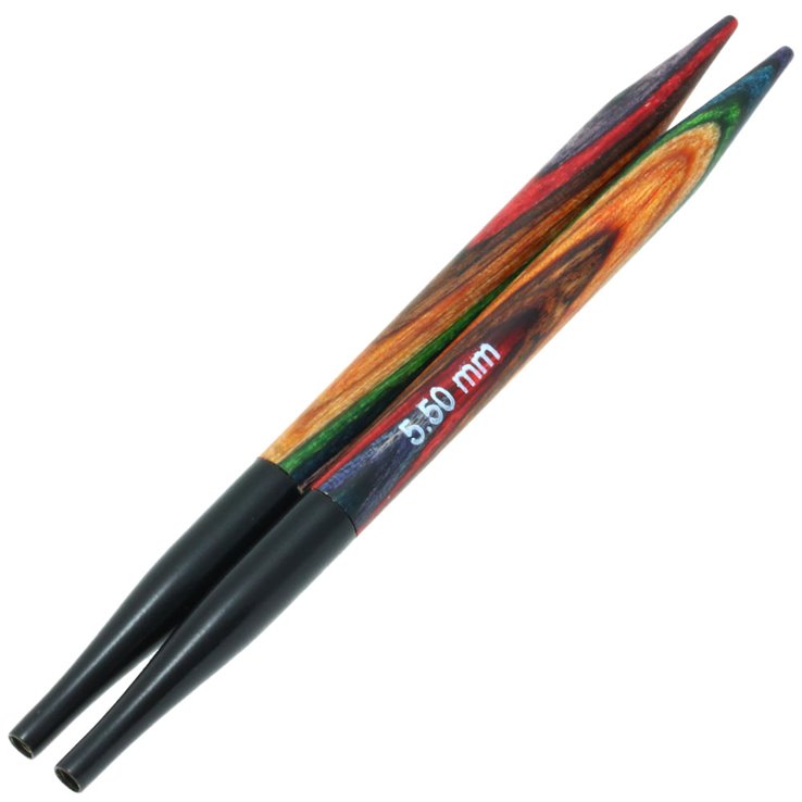 Lana Grossa Vaihtopäät Vario Design-puu Multicolor 5,5mm, lyhyet