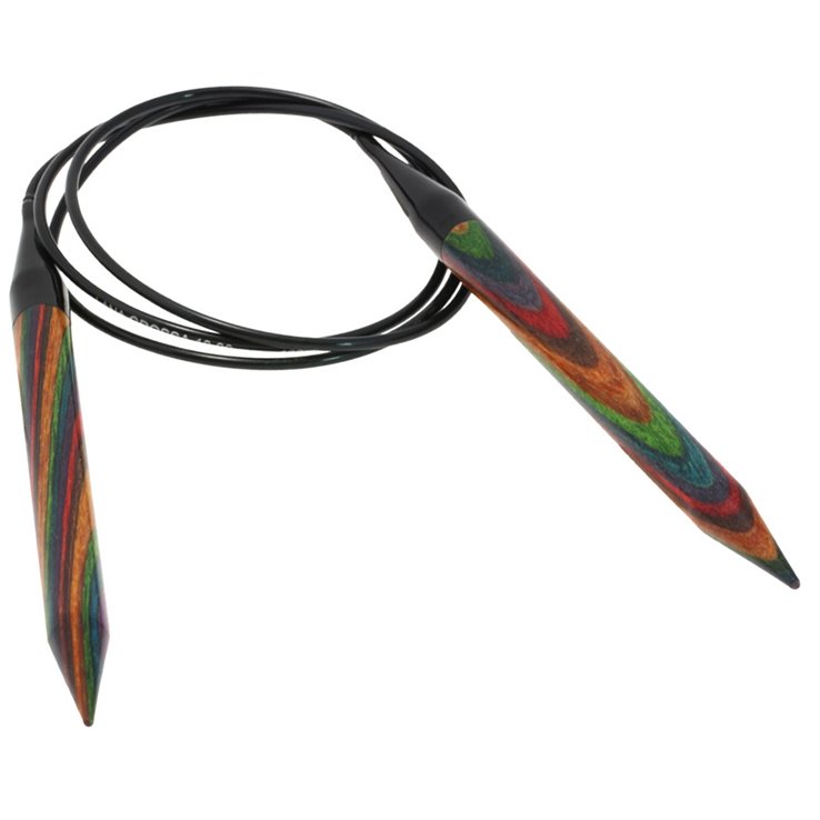Lana Grossa Pyöröpuikot Design-puu Multicolor 10,0mm/100cm
