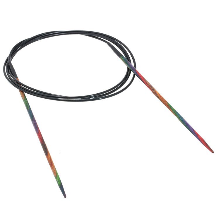 Lana Grossa Pyöröpuikot Design-puu Multicolor 2,5mm/100cm