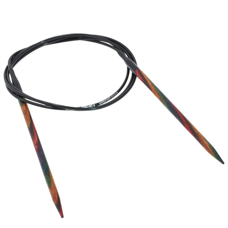 Lana Grossa Pyöröpuikot Design-puu Multicolor 4,0mm/100cm