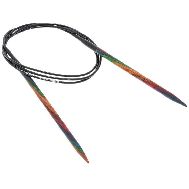 Lana Grossa Pyöröpuikot Design-puu Multicolor 5,5mm/100cm